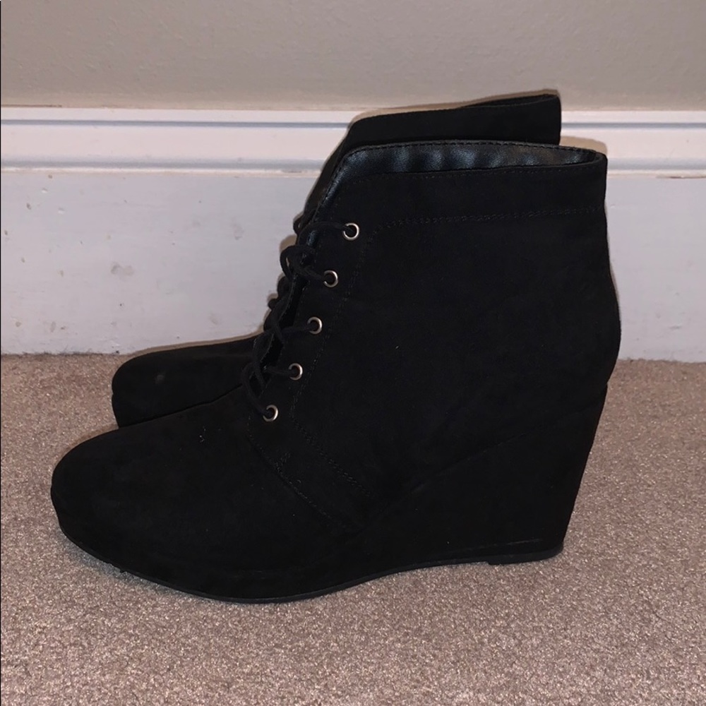 Wedge booties